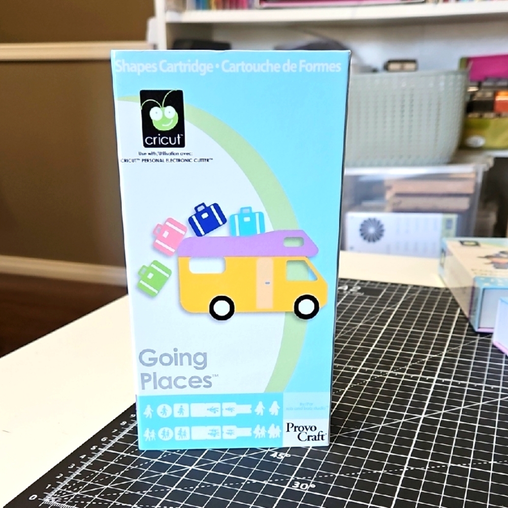 Cricut Going Places Shapes Cartridge UNLINKED